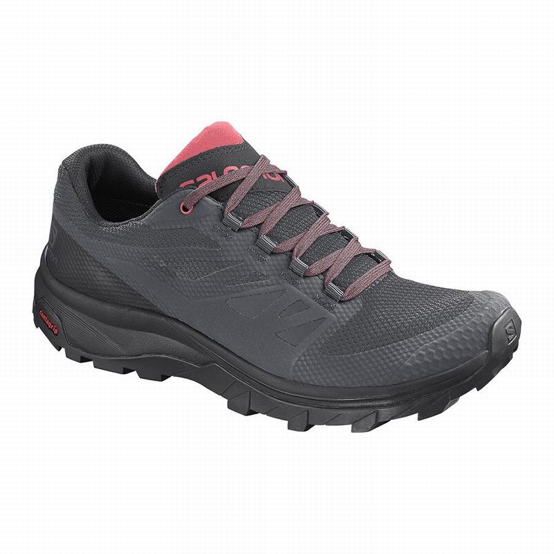 Chaussures De Randonnée Salomon Femme Bleu Foncé / Noir - Salomon OUTLINE GORE-TEX - France (6031-GO